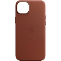 Шкіряний чохол Leather Case (AA Plus) with MagSafe для Apple iPhone 14 (6.1'') Коричневый (35434)