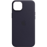 Шкіряний чохол Leather Case (AA Plus) with MagSafe для Apple iPhone 14 (6.1'') Фиолетовый (35437)