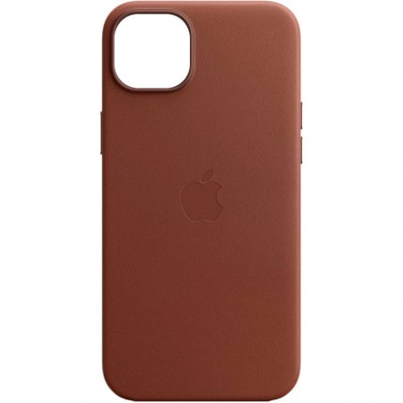 Шкіряний чохол Leather Case (AA Plus) with MagSafe для Apple iPhone 14 Plus (6.7'') Коричневый (35448)