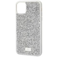 TPU чохол Bling World Rock Diamond для Apple iPhone 12 Pro / 12 (6.1'') Серебристый (39147)