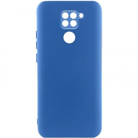 Чохол Silicone Cover Lakshmi Full Camera (A) для Xiaomi Redmi Note 9 / Redmi 10X Синій (43729)