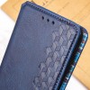 Шкіряний чохол книжка GETMAN Cubic (PU) для Samsung Galaxy S21 FE Синій (39927)