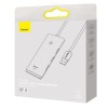Перехідник HUB Baseus Lite Series 4-Port USB-A HUB Adapter (USB-A to USB 3.0*4) 25cm (WKQX) Білий (35543)