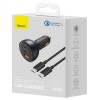 АЗП Baseus Qualcomm® QC5 Multi-Port 2xType-C+USB 160W (with cable Type-C to Type-C 100W (20V/5A) 1m) Сірий (38339)