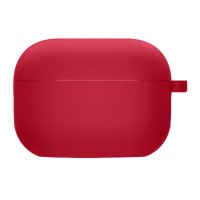 Силіконовий футляр з мікрофіброю для навушників Airpods Pro 2 Красный (36552)