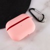 Силіконовий футляр з мікрофіброю для навушників Airpods Pro 2 Рожевий (36555)