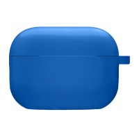 Силіконовий футляр з мікрофіброю для навушників Airpods Pro 2 Синій (38346)