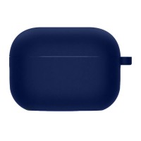 Силіконовий футляр з мікрофіброю для навушників Airpods Pro 2 Синій (36559)