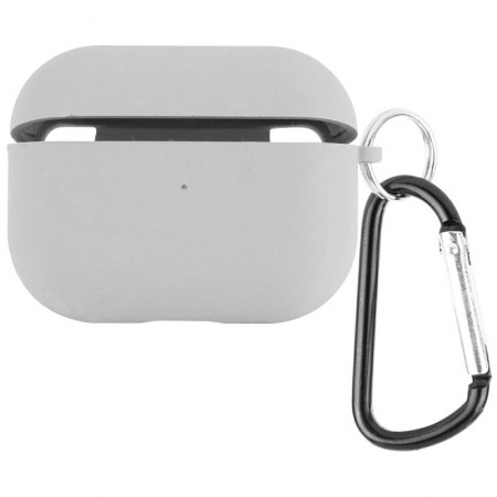 Силіконовий футляр з мікрофіброю для навушників Airpods Pro 2 Сірий (36563)