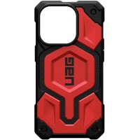 Ударопрочный чехол UAG Monarch Pro with MagSafe Leather для Apple iPhone 14 Pro (6.1'') Красный (36078)