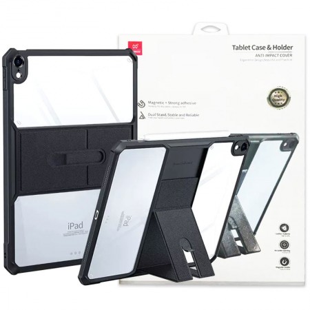 TPU+PC чехол Xundd Stand c усиленными углами и подставкой для Apple iPad 10.9'' (2022) Черный (36307)