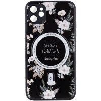 TPU+PC чохол Secret Garden with MagSafe для Apple iPhone 11 (6.1'') Чорний (44440)
