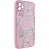 TPU+PC чохол Secret Garden with MagSafe для Apple iPhone 11 (6.1'') Розовый (44441)