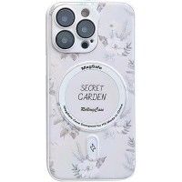 TPU+PC чохол Secret Garden with MagSafe для Apple iPhone 14 Pro (6.1'') Білий (44443)