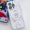 TPU+PC чохол Secret Garden with MagSafe для Apple iPhone 14 Pro (6.1'') Белый (44443)