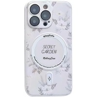 TPU+PC чохол Secret Garden with MagSafe для Apple iPhone 13 Pro Max (6.7'') Білий (37793)