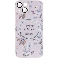 TPU+PC чохол Secret Garden with MagSafe для Apple iPhone 13 (6.1'') Білий (37785)