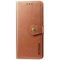 Шкіряний чохол книжка GETMAN Gallant (PU) для Samsung Galaxy A04 Коричневий (44042)