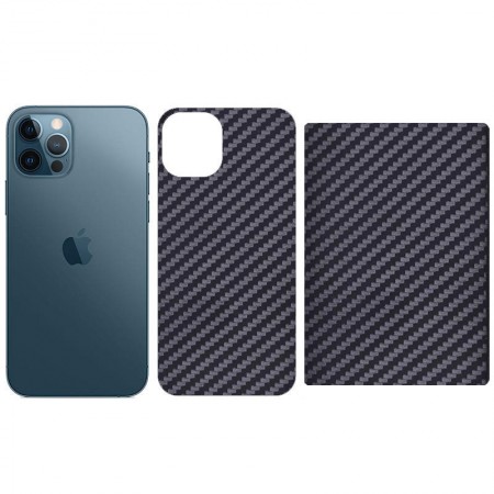 Захисна плівка SKLO Back (тил) Carbon (тех.пак) для Apple iPhone 5/5S/SE Чорний (35755)