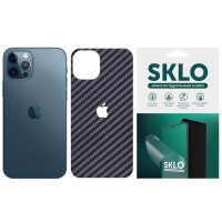 Захисна плівка SKLO Back (тил+лого) Carbon для Apple iPhone 6/6s (4.7'') Чорний (35806)