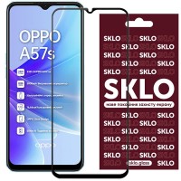 Захисне скло SKLO 3D (full glue) для Oppo A57s Черный (36610)