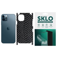 Захисна плівка SKLO Back (тил+грани) Snake для Apple iPhone 11 (6.1'') Чорний (35915)