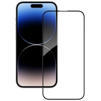 Захисне скло XD+ (full glue) (тех.пак) для Apple iPhone 14 Pro (6.1'') Чорний (36634)