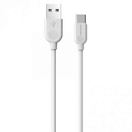 Дата кабель Borofone BX14 USB to Type-C (2m) Білий (36409)