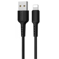 Дата кабель Borofone BX16 USB to Lightning (1m) Черный (36411)