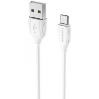 Дата кабель Borofone BX19 USB to MicroUSB (1m) Білий (37511)