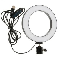 Кольцевая LED лампа 16 см (без держателя) Чорний (36746)