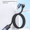 Дата кабель Usams US-SJ549 U71 USB + Type-C to Triple Head 3in1 (1.2m) Чорний (37844)