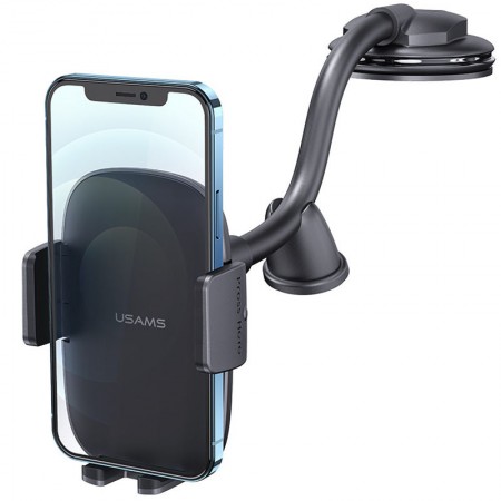 Автотримач Usams US-ZJ065 Car Center Console Retractable Phone Holder (Adjustable Gooseneck) Черный (37856)