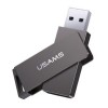 Флеш накопичувач USAMS US-ZB197 USB3.0 Rotatable High Speed Flash Drive 128 Gb Сірий (37866)