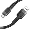 Дата кабель Hoco U110 charging data sync USB to Type-C (1.2 m) Черный (36842)