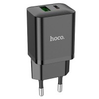 МЗП Hoco N28 Founder 20W Type-C + USB Чорний (37889)