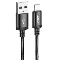 Дата кабель Hoco X89 Wind USB to Lightning (1m) Чорний (37914)