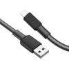 Дата кабель Hoco X69 Jaeger USB to Lightning (1m) Черный (37921)