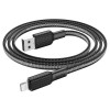 Дата кабель Hoco X69 Jaeger USB to Lightning (1m) Чорний (37921)