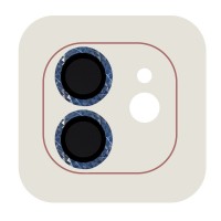 Захисне скло Metal Classic на камеру (в упак.) для Apple iPhone 12 / 12 mini / 11 Синій (36862)