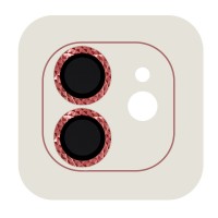 Захисне скло Metal Classic на камеру (в упак.) для Apple iPhone 12 / 12 mini / 11 Красный (36865)