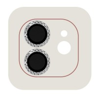 Захисне скло Metal Shine на камеру (в упак.) для Apple iPhone 12 / 12 mini / 11 Серебристый (38424)
