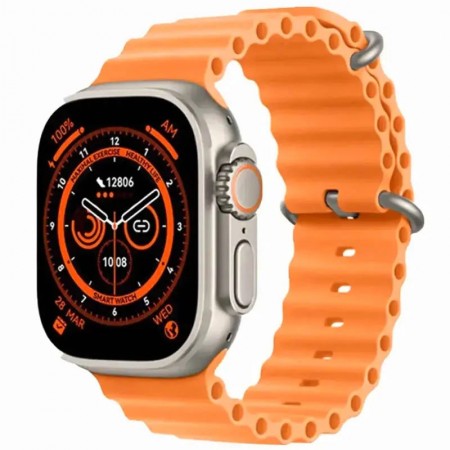Смарт-годинник iWatch X8 Ultra (Apple packing) Оранжевый (36897)