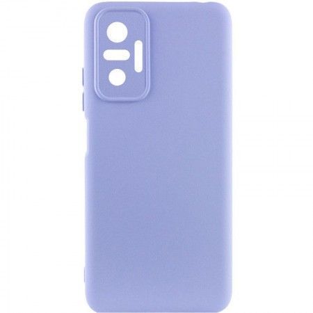 Чохол Silicone Cover Lakshmi Full Camera (A) для Xiaomi Redmi Note 10 Pro / 10 Pro Max Сиреневый (40850)