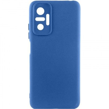 Чохол Silicone Cover Lakshmi Full Camera (A) для Xiaomi Redmi Note 10 Pro / 10 Pro Max Синий (43744)