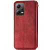 Шкіряний чохол книжка GETMAN Cubic (PU) для Xiaomi Poco X5 5G / Redmi Note 12 5G Червоний (39948)