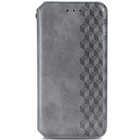 Шкіряний чохол книжка GETMAN Cubic (PU) для Xiaomi Poco X5 5G / Redmi Note 12 5G Сірий (39949)