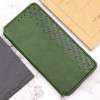 Шкіряний чохол книжка GETMAN Cubic (PU) для Samsung Galaxy A34 5G Зелений (38539)
