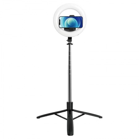 Монопод з кільцевий LED лампою Usams US-ZB241 Portable LED Ring Light With Tripod (Max 1.68m) Черный (38007)