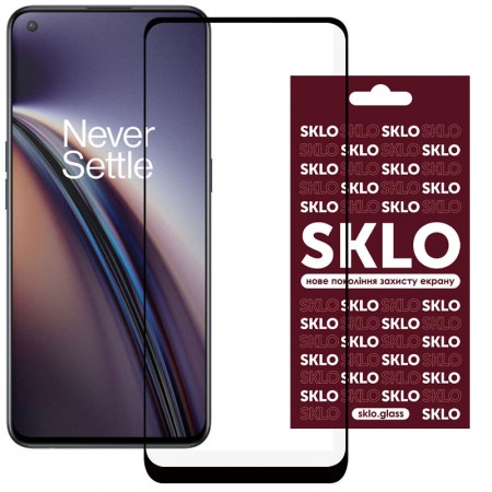 Захисне скло SKLO 3D (full glue) для Oppo Reno 8 T 4G Черный (38013)